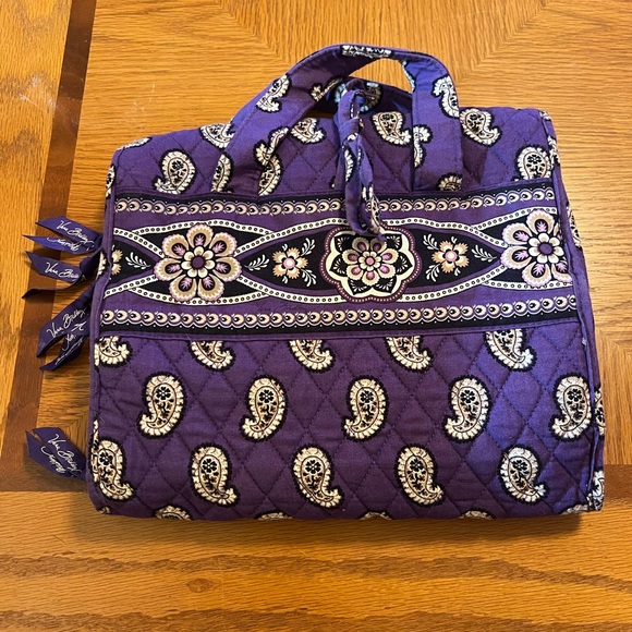 Vera Bradley Purple Paisley Travel Storage Accessories Bag - Picture 9 of 10